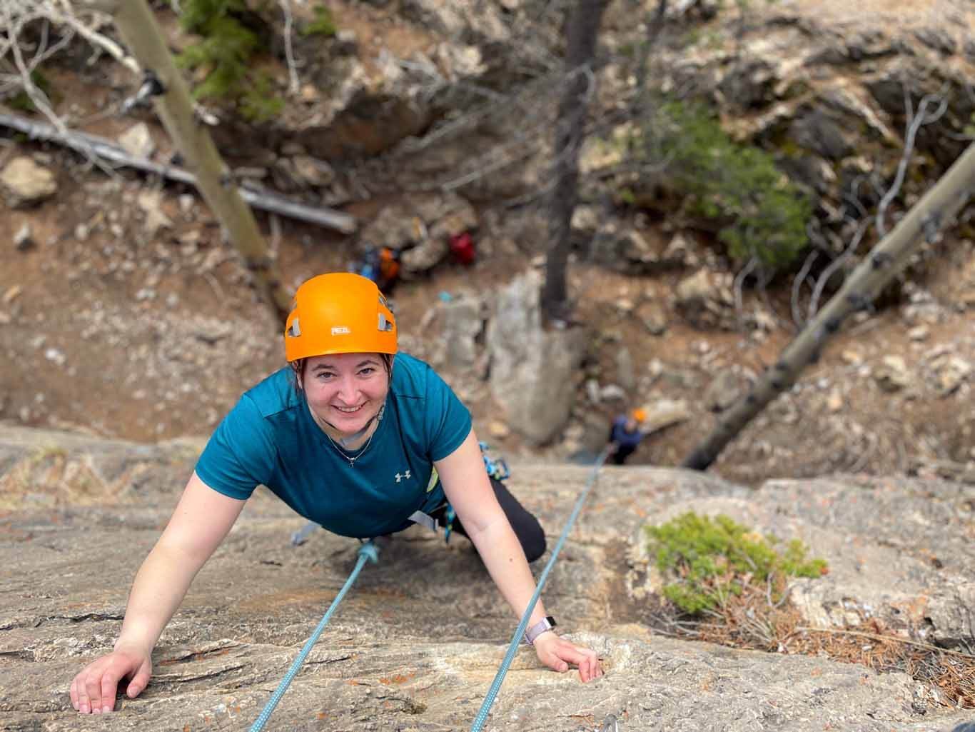 Beginner's Guide to Outdoor Rock Climbing - Girth Hitch Guiding