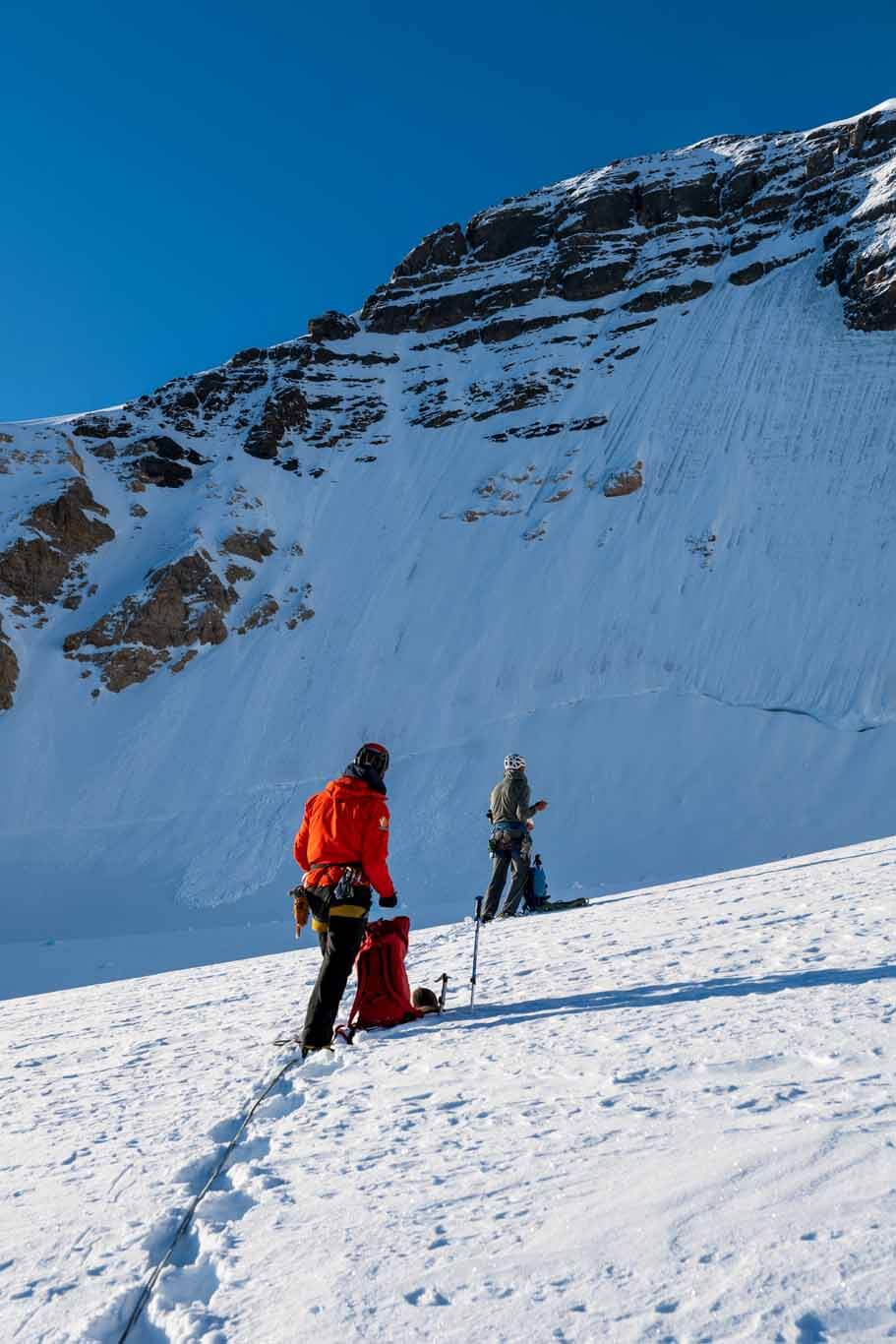 Avalanche Safety Training Level 1 Course Girth Hitch Guiding