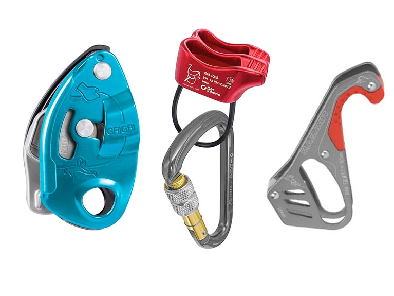 Various Belay Devices