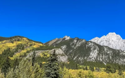 Fall Via Ferrata Climbs in David Thompson Country