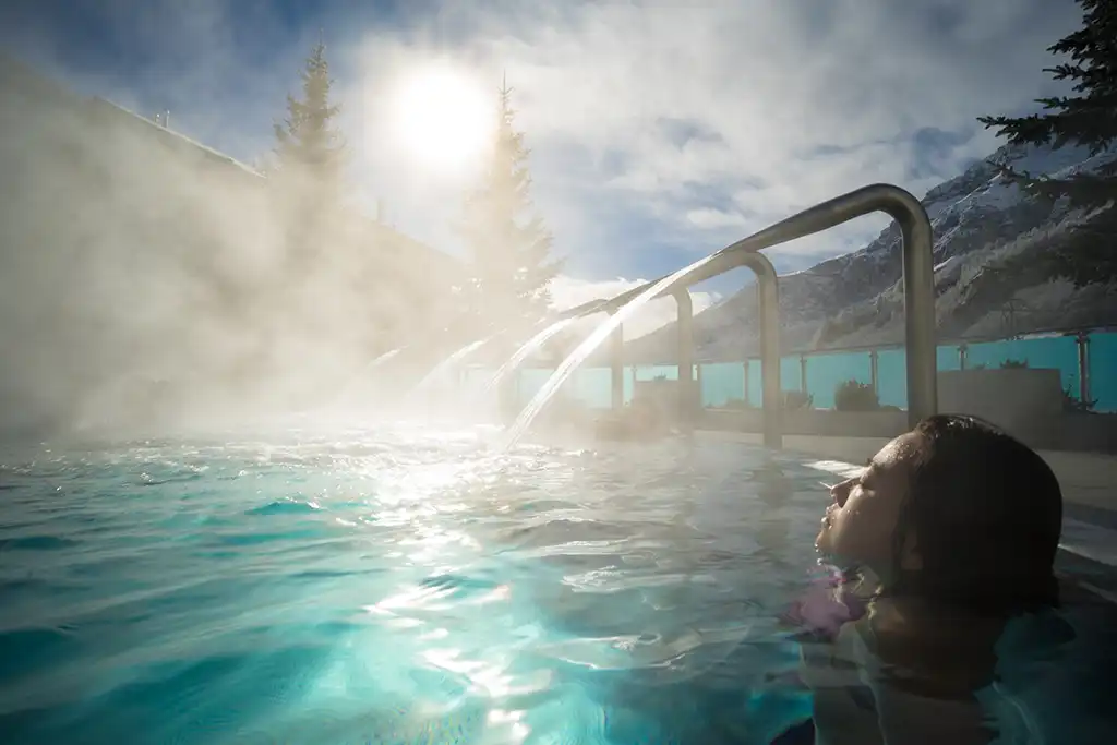 Steamy hot springs