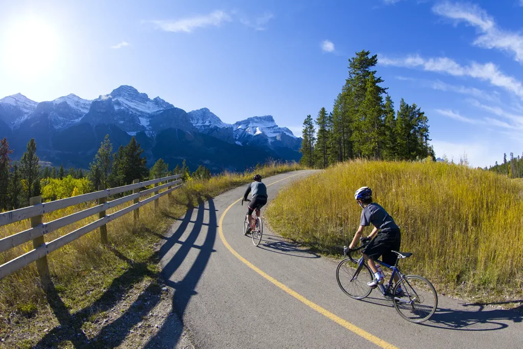 Cycling the Legacy Trail in Banff
